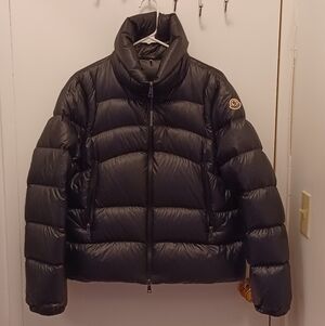 Moncler Down Puffer Black Jacket Size 4/ Large
